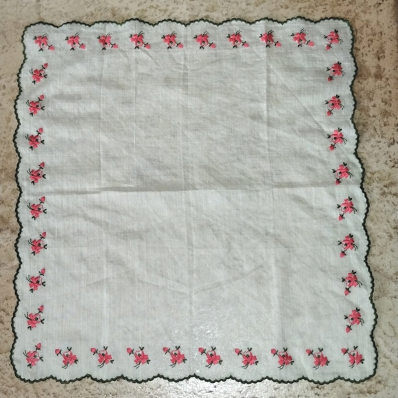 2 Vintage Handkerchiefs - Picture 4 of 5